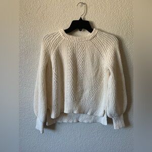 Madewell Ballon-sleeve pullover winter sweater